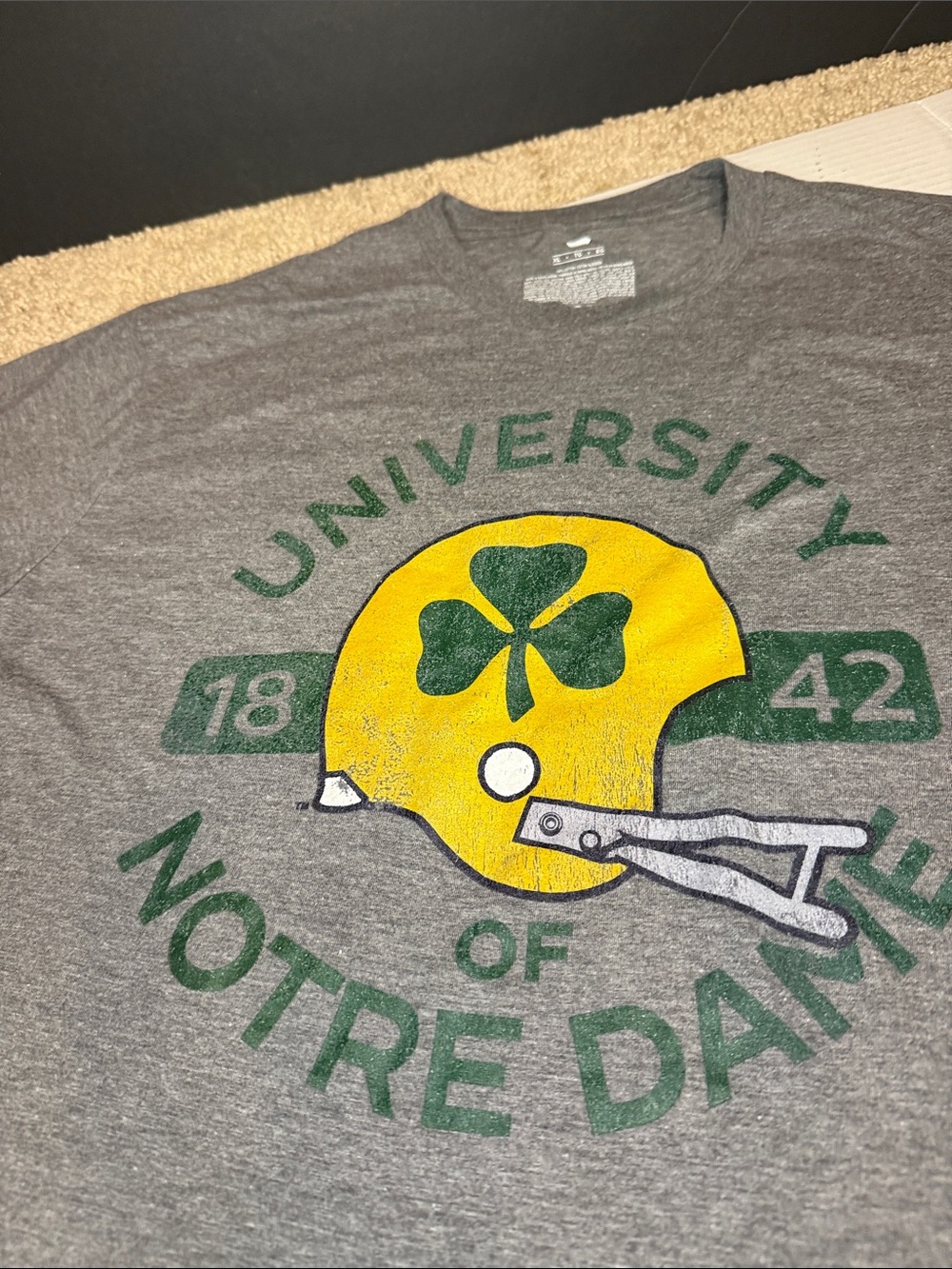 Fanatics Gray Tag-Label Cotton Tee